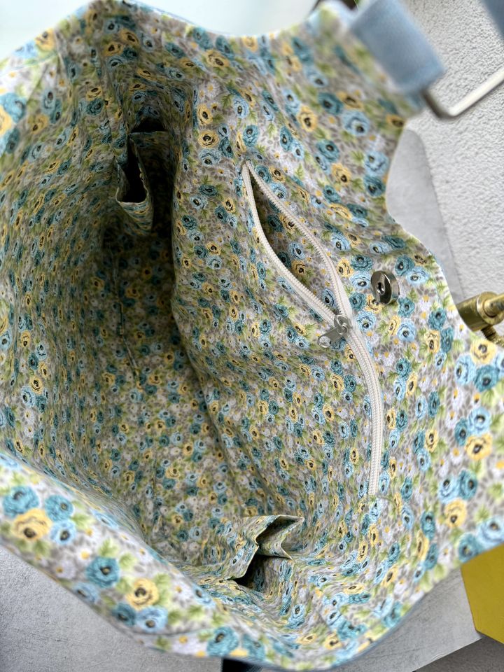 Mavi Mescid-i Aksa Nakışlı Omuz Çantası