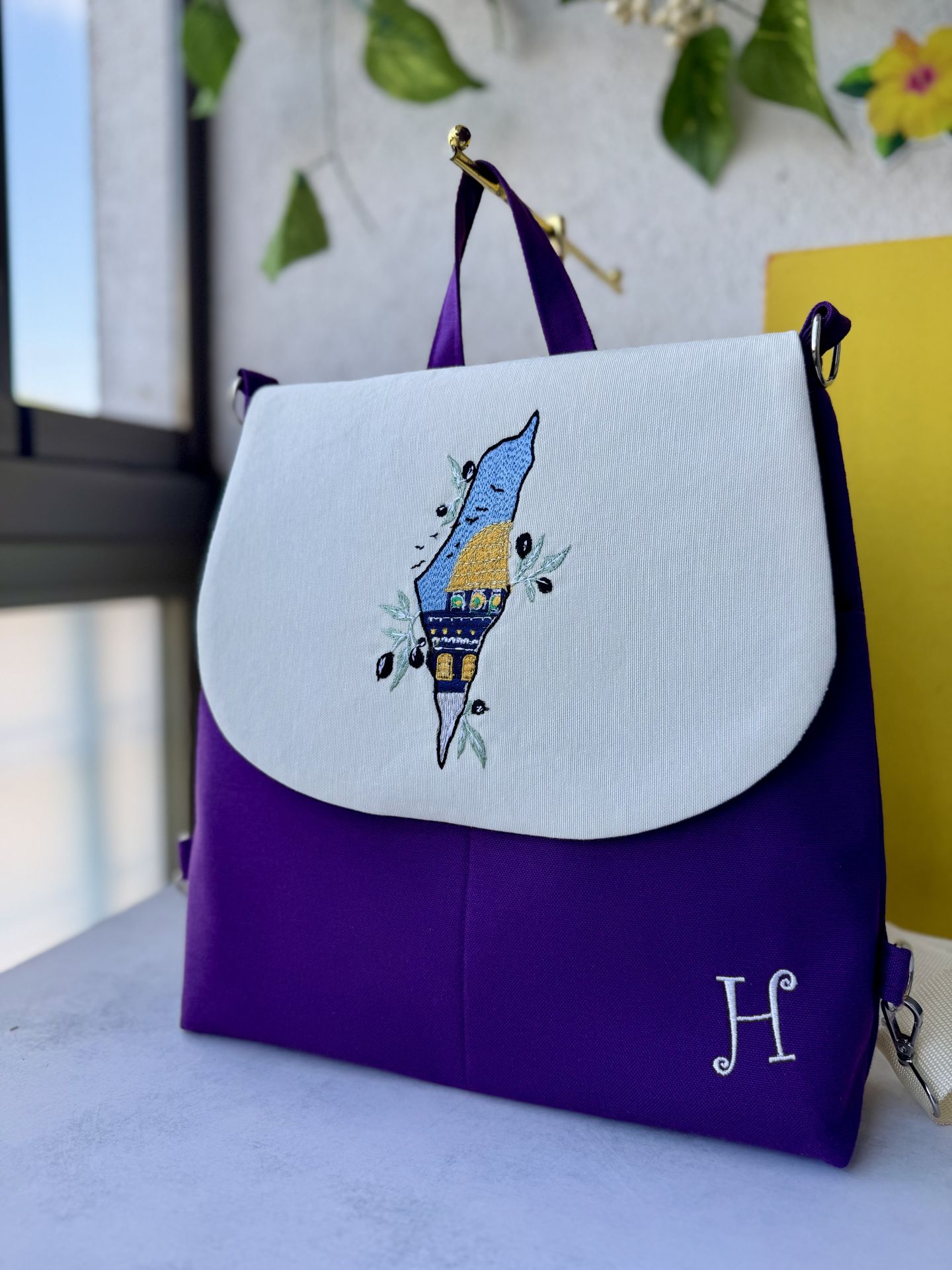 Mor Mescid-i Aksa Sırt Çantası