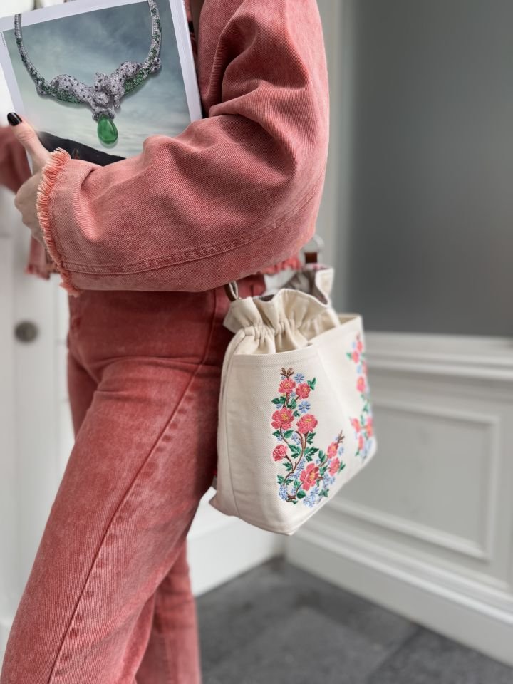 Rose Serisi Büzgülü Omuz Çantası