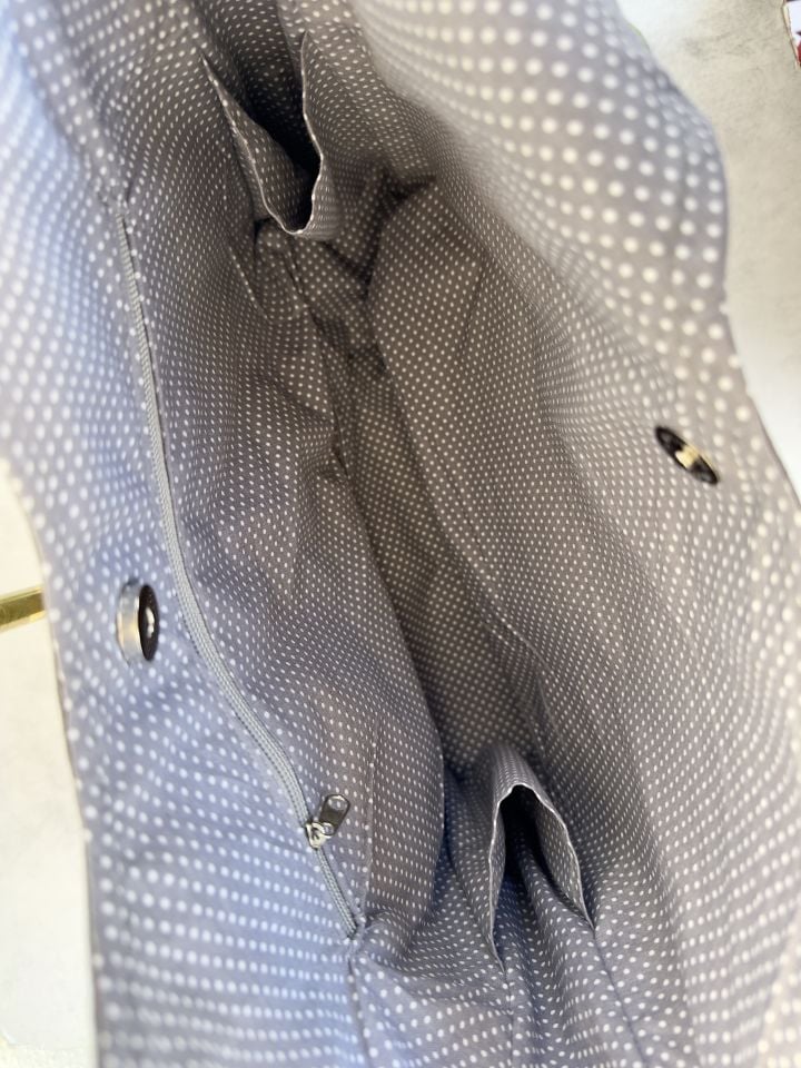 Antrasit Vosvos Nakışlı Omuz Çantası